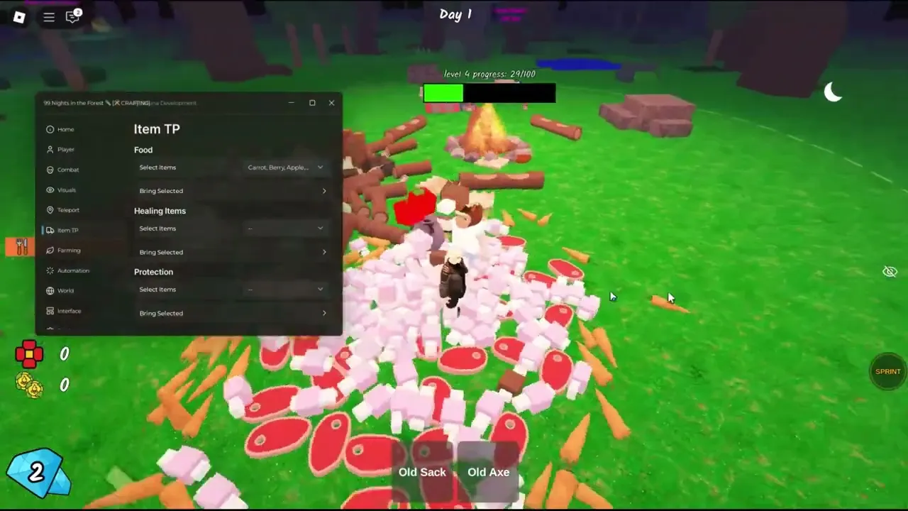 99 Nights in the Forest Script Decoration Update