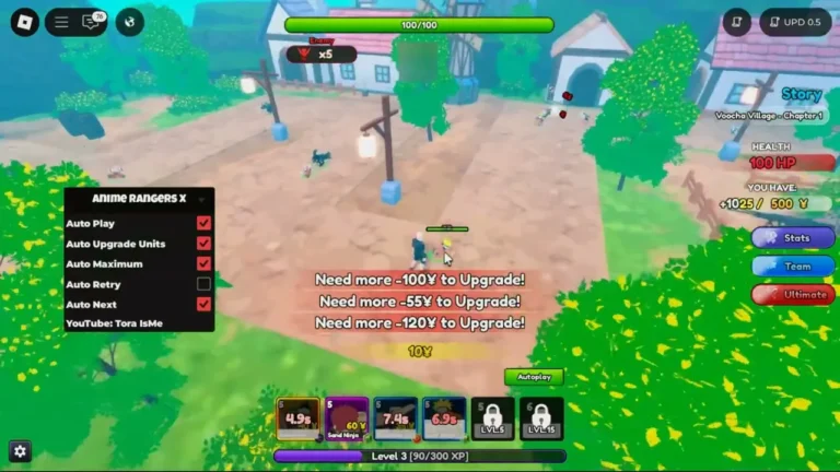 Anime Rangers X Script - Auto Farm (NO KEY!!)