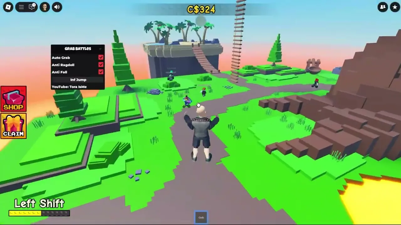 Grab Battles Script - Auto Grab, Anti Fall, Anti Ragdoll