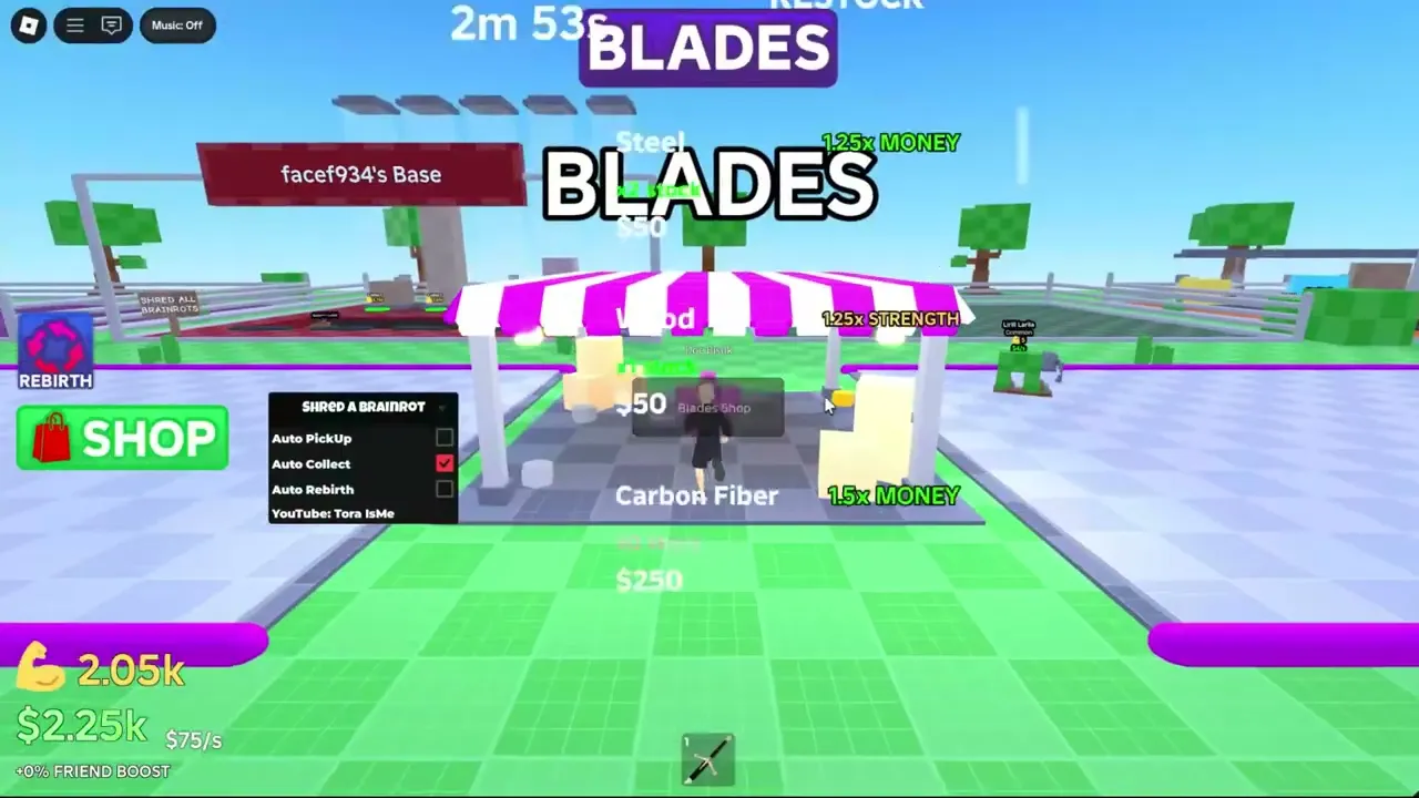 Shred a Brainrot Script - Cash Farm, Strength Farm