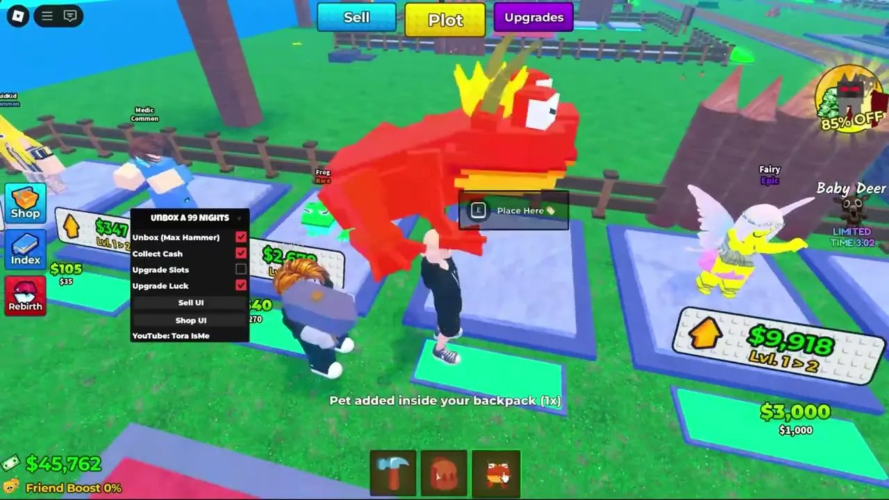 Unbox a 99 Nights in the Forest Script - Instant Unbox, Max Hammer